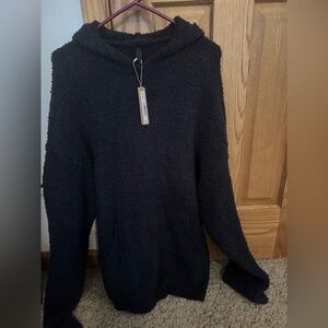 SKIMS Black Cozy Sweater